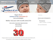 Tablet Screenshot of jumeauxetplus26.fr